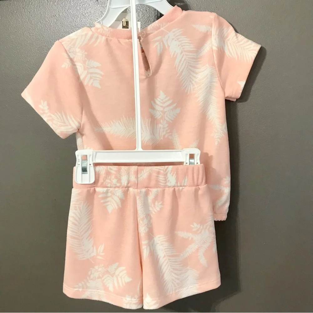 Jessica Simpson baby 24 months pink tropics 2 piece outfit - Picture 6 of 8